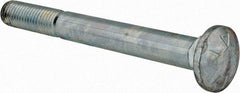 Value Collection - 5/8-11 UNC 6" Length Under Head, Standard Square Neck, Carriage Bolt - Grade 5 Steel, Zinc-Plated Finish - All Tool & Supply