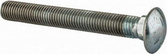 Value Collection - 3/4-10 UNC 6" Length Under Head, Standard Square Neck, Carriage Bolt - Grade 5 Steel, Zinc-Plated Finish - All Tool & Supply