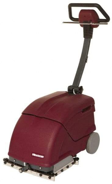 Minuteman - 14" Cleaning Width, Electric Floor Scrubber - 0.75 hp, 780 RPM, 45" Water Lift, 2.5 Gal Tank Capacity, Series P14 - All Tool & Supply