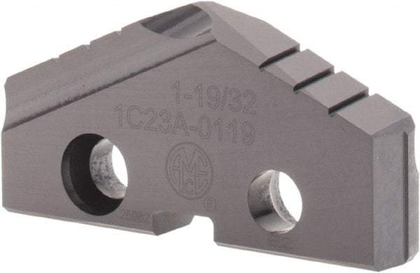 Allied Machine and Engineering - 1-19/32" Diam x 1/4" Thick, Seat Code 3, 132° Included Angle Spade Drill Insert - TiAlN Coated, Carbide, Grade K20, Series T-A - All Tool & Supply