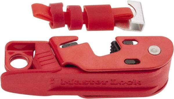 Master Lock - Polymer/Steel Multi-Pole Circuit Breaker Lockout - 120/240 Volt, 1 Padlock, 2 Circuits - All Tool & Supply