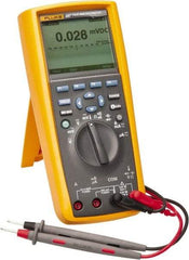 Fluke - 287, CAT IV, CAT III, 1,000 VAC/VDC, Digital True RMS Auto Ranging Manual Ranging Multimeter - 500 mOhm, Measures Voltage, Capacitance, Current, Frequency, Resistance, Temperature - All Tool & Supply