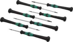 Wera - 7 Piece, 0.7 to 3mm Hex Driver Set - Comes in Cardboard Box - All Tool & Supply