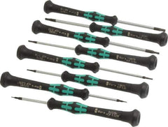 Wera - 8 Piece, 0.028 to 7/64" Hex Driver Set - Comes in Cardboard Box - All Tool & Supply