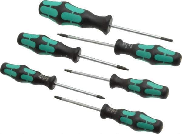 Wera - 6 Piece IP6 to IP15 Ergonomic Handle Torx Driver Set - IP6, IP7, IP8, IP9, IP10, IP15 - All Tool & Supply