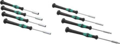 Wera - 8 Piece 2.5 to 6mm Electronic Nutdriver Set - Solid Shaft, Ergonomic Handle - All Tool & Supply