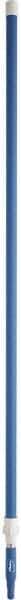 Vikan - 115 x 1-1/4" Aluminum Squeegee Handle - European Threaded Connection, Blue, Telescoping - All Tool & Supply