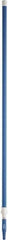 Vikan - 115 x 1-1/4" Aluminum Squeegee Handle - European Threaded Connection, Blue, Telescoping - All Tool & Supply