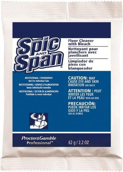 Spic & Span - Packet Cleaner - Use on Ceramic Tile, Laminate Surfaces, Linoleum, Quarry Tile, Cement, Concrete, Vinyl Tile, Terra Cotta, Terrazzo, Vinyl Composite Tile (VCT) - All Tool & Supply