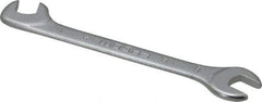 Facom - 6mm Stubby Extra Thin Open End Wrench - 3-9/64" OAL, Double End, Satin Finish, 15° & 75° Head Angle - All Tool & Supply