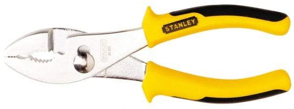 Stanley - 6-5/8" OAL, 1-27/64" Jaw Length, Slip Joint Pliers - 2 Positions, Serrated Jaw, Slip Joint Head, Slip Joint Plier Tool, Serrated Pipe Jaw - All Tool & Supply