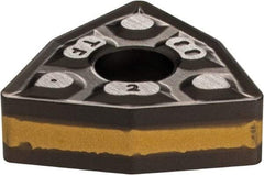 Iscar - WNMG432 TF Grade IC8150 Carbide Turning Insert - TiCN/Al2O3/TiCN/TiN Finish, 80° Trigon, 1/2" Inscr Circle, 3/16" Thick, 1/32" Corner Radius - All Tool & Supply