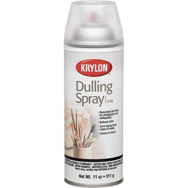 Krylon - Clear, Flat, Dulling Spray Paint - 15 to 20 Sq Ft per Can, 12 oz Container - All Tool & Supply