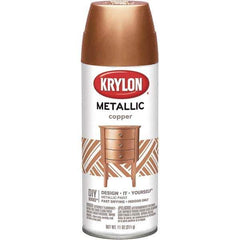 Krylon - Copper (Color), Metallic, Aerosol Spray Paint - 15 to 20 Sq Ft per Can, 16 oz Container - All Tool & Supply