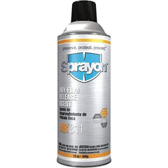 Sprayon - 16 Ounce Aerosol Can, White, General Purpose Mold Release - Dry Film Composition - All Tool & Supply