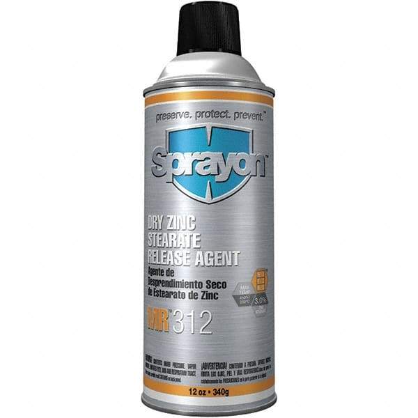 Sprayon - 16 Ounce Aerosol Can, White, General Purpose Mold Release - Zinc Stearate Composition - All Tool & Supply