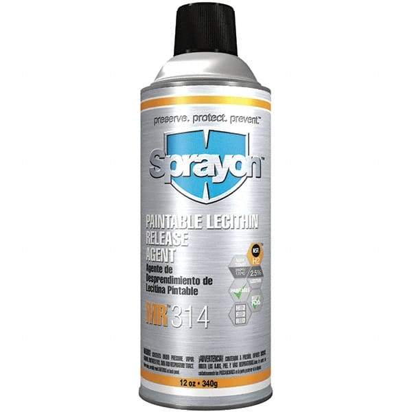 Sprayon - 16 Ounce Aerosol Can, Amber, General Purpose Mold Release - Food Grade, Lecithin Composition - All Tool & Supply