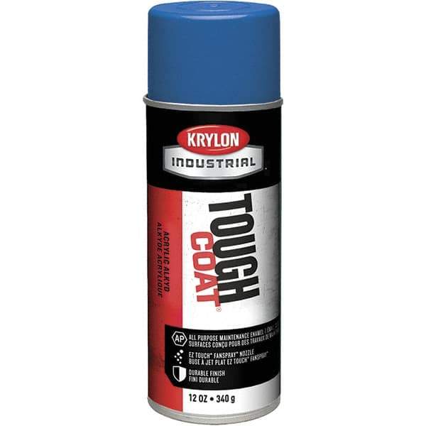 Krylon - Blue (Ford), 12 oz Net Fill, High Gloss, Enamel Spray Paint - 20 to 25 Sq Ft per Can, 16 oz Container, Use on Conduits, Ducts, Electrical Equipment, Machinery, Metal, Motors, Pipelines & Marking Areas, Railings, Steel Bars, Tool Boxes, Tools - All Tool & Supply