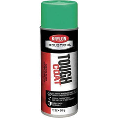 Krylon - OSHA Green, 12 oz Net Fill, High Gloss, Enamel Spray Paint - 20 to 25 Sq Ft per Can, 16 oz Container, Use on Conduits, Ducts, Electrical Equipment, Machinery, Metal, Motors, Pipelines & Marking Areas, Railings, Steel Bars, Tool Boxes, Tools - All Tool & Supply