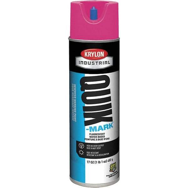 Krylon - 20 fl oz Pink Marking Paint - 50 to 60 Sq Ft Coverage, Water-Based Formula - All Tool & Supply