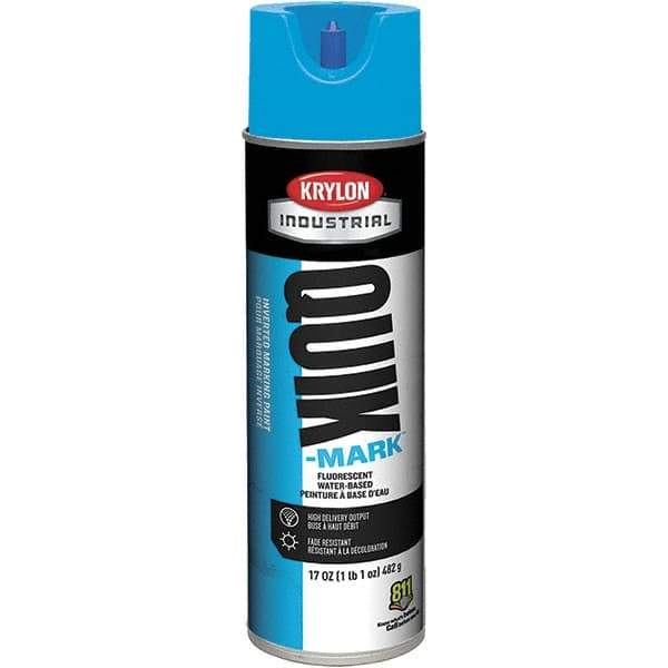 Krylon - 20 fl oz Blue Marking Paint - 50 to 60 Sq Ft Coverage, Water-Based Formula - All Tool & Supply