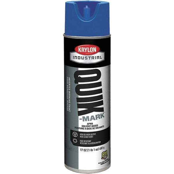 Krylon - 20 fl oz Blue Marking Paint - 50 to 60 Sq Ft Coverage, Solvent-Based Formula - All Tool & Supply