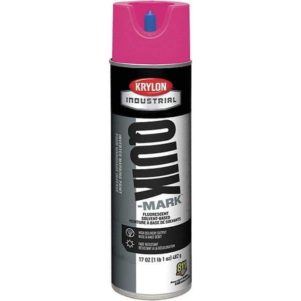 Krylon - 20 fl oz Pink Marking Paint - 50 to 60 Sq Ft Coverage, Solvent-Based Formula - All Tool & Supply