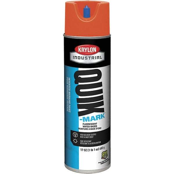 Krylon - 20 fl oz Orange Marking Paint - 50 to 60 Sq Ft Coverage, Water-Based Formula - All Tool & Supply