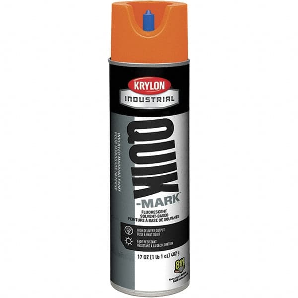 20 fl oz Orange Marking Paint 50 to 60 Sq Ft Coverage, Solvent-Based Formula