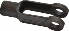 Gibraltar - 1/2-20 Thread, 1-1/8" Yoke Width, Carbon Steel, Tapped Yoke - 1/2" Hole Diam, 1-7/8" Hole Center to Neck, 15/16" Yoke Arm Height, 13/16" Neck Diam, 1-1/8" Neck Length, 3" OAL - All Tool & Supply