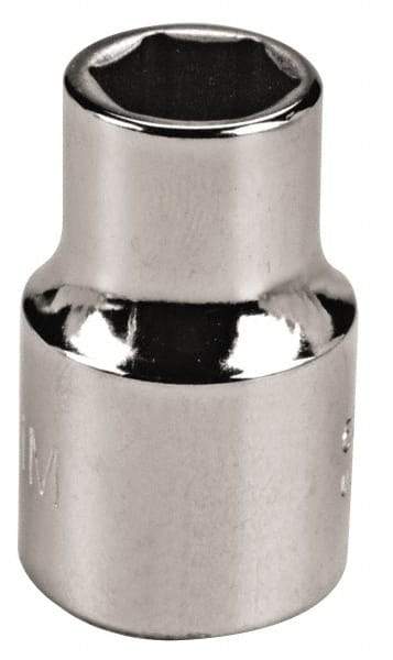 Proto - 1/4" Drive, Deep Hand Socket - 6 Points, 1-63/64" OAL, Chrome Vanadium, Chrome Finish - All Tool & Supply