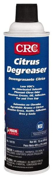 CRC - 55 Gal Drum Cleaner/Degreaser - Liquid, Citrus & Petroleum Distillate, Citrus - All Tool & Supply