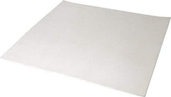 Made in USA - 12" Long, 12" Wide, 1/8" Thick, Silicone Rubber Foam Sheet - 45 to 55 Durometer, White, -20 to 500°F, 640 psi Tensile Strength, Plain Backing, Stock Length - All Tool & Supply