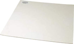 Made in USA - 12" Long, 12" Wide, 1/16" Thick, Silicone Rubber Foam Sheet - 45 to 55 Durometer, White, -20 to 500°F, 640 psi Tensile Strength, Adhesive Backing, Stock Length - All Tool & Supply