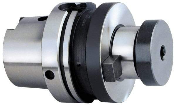 Parlec - HSK63A Taper Shank 1" Pilot Diam Shell Mill Holder - 2.63" Flange to Nose End Projection, 2-1/4" Nose Diam, 1/2-20 Lock Screw, Through-Spindle Coolant - Exact Industrial Supply