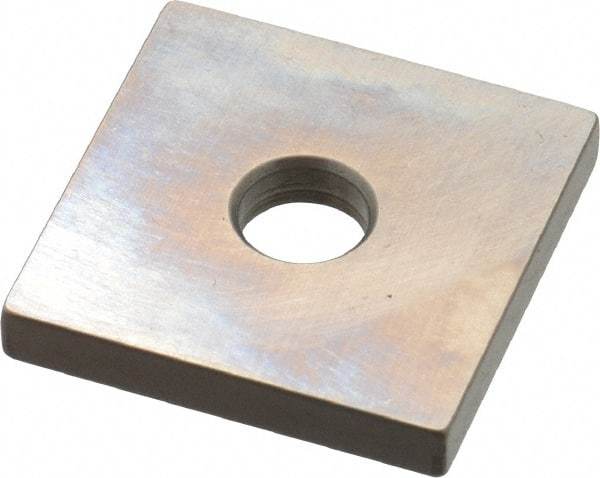 Mitutoyo - 0.143" Square Steel Gage Block - Accuracy Grade 0, Includes Certificate of Inspection - All Tool & Supply