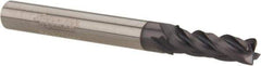 Accupro - 7/32", 4 Flute, Single End, Solid Carbide, Corner Chamfer End Mill - 2-1/2" OAL, Right Hand Flute, 3/4" LOC, Right Hand Cut - All Tool & Supply