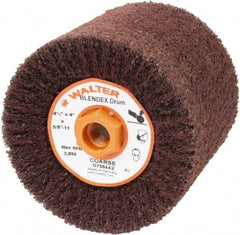 WALTER Surface Technologies - 4-1/2" Diam Aluminum Oxide Unmounted Flap Wheel - 5/8" Hole, 5/8-11 Thread, 4" Wide, Nonwoven, Coarse Grade, 3,800 Max RPM - All Tool & Supply