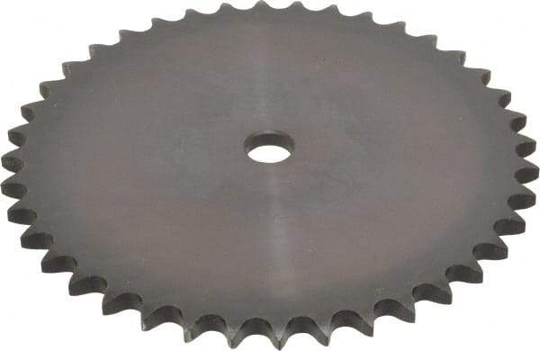 Browning - 40 Teeth, 5/8" Chain Pitch, Chain Size 50, "A" Plate Roller Chain Sprocket - 3/4" Bore Diam, 7.966" Pitch Diam, 8.32" Outside Diam - All Tool & Supply