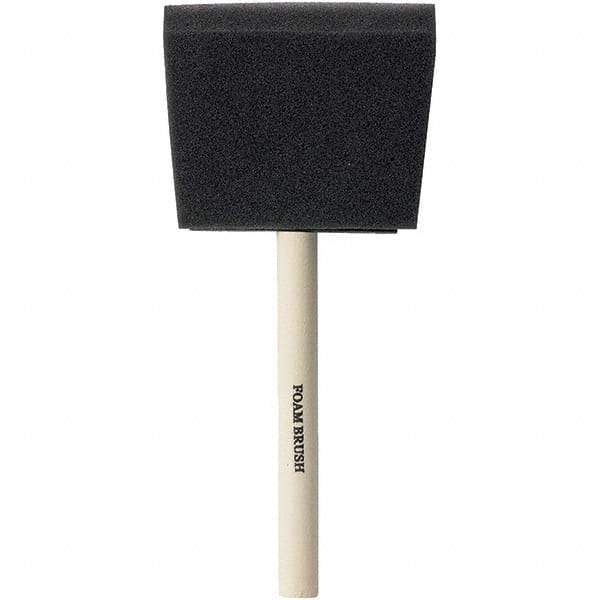 Rubberset - 3" Flat Foam Foam Paint Brush - Wood Pole-Mount Handle - All Tool & Supply