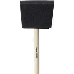 Rubberset - 3" Flat Foam Foam Paint Brush - Wood Pole-Mount Handle - All Tool & Supply