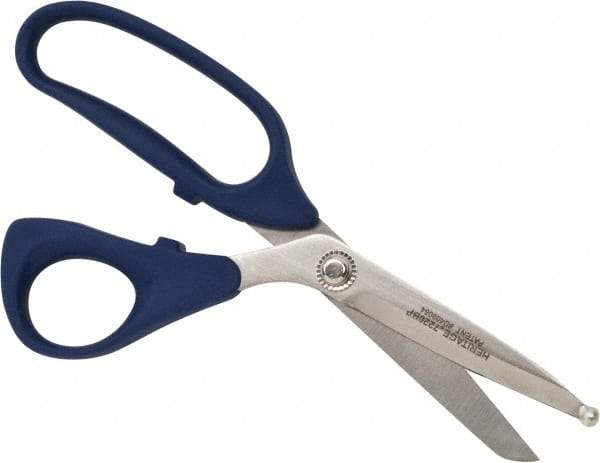 Heritage Cutlery - 3" LOC, 9" OAL Stainless Steel Standard Shears - Ambidextrous, Plastic Bent Handle, For Poultry Processing - All Tool & Supply