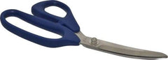 Heritage Cutlery - 3-1/4" LOC, 9" OAL Stainless Steel Standard Shears - Ambidextrous, Plastic Offset Handle, For Poultry Processing - All Tool & Supply