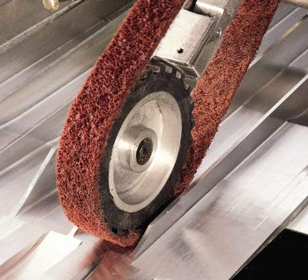 3M - 1" Wide x 72" OAL, Aluminum Oxide Abrasive Belt - Aluminum Oxide, Coarse, Nonwoven, Series SC-BL - All Tool & Supply