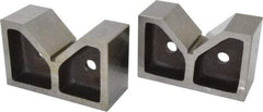 Value Collection - 3 to 3-17/32" Capacity, 90° Angle, Cast Iron V-Block - 7" Long x 3" Wide x 4-17/32" High, Sold as Matched Pair - All Tool & Supply