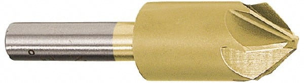 Melin Tool - 1/8" Head Diam, 1/8" Shank Diam, 6 Flute 60° Cobalt Countersink - All Tool & Supply