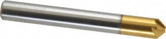 Melin Tool - 1/4" Head Diam, 1/4" Shank Diam, 6 Flute 90° Cobalt Countersink - All Tool & Supply