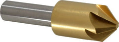 Melin Tool - 5/8" Head Diam, 3/8" Shank Diam, 6 Flute 90° Cobalt Countersink - All Tool & Supply