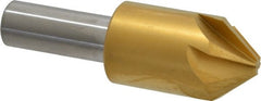 Melin Tool - 7/8" Head Diam, 1/2" Shank Diam, 6 Flute 82° Cobalt Countersink - All Tool & Supply