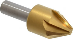 Melin Tool - 1" Head Diam, 1/2" Shank Diam, 6 Flute 60° Cobalt Countersink - All Tool & Supply